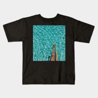 Summer means swimming Kids T-Shirt